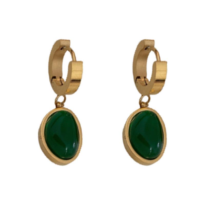 Emerald Earrings - Zodiaque Jewellery