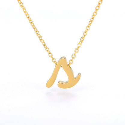 Petite Letter Necklace - Zodiaque Jewellery