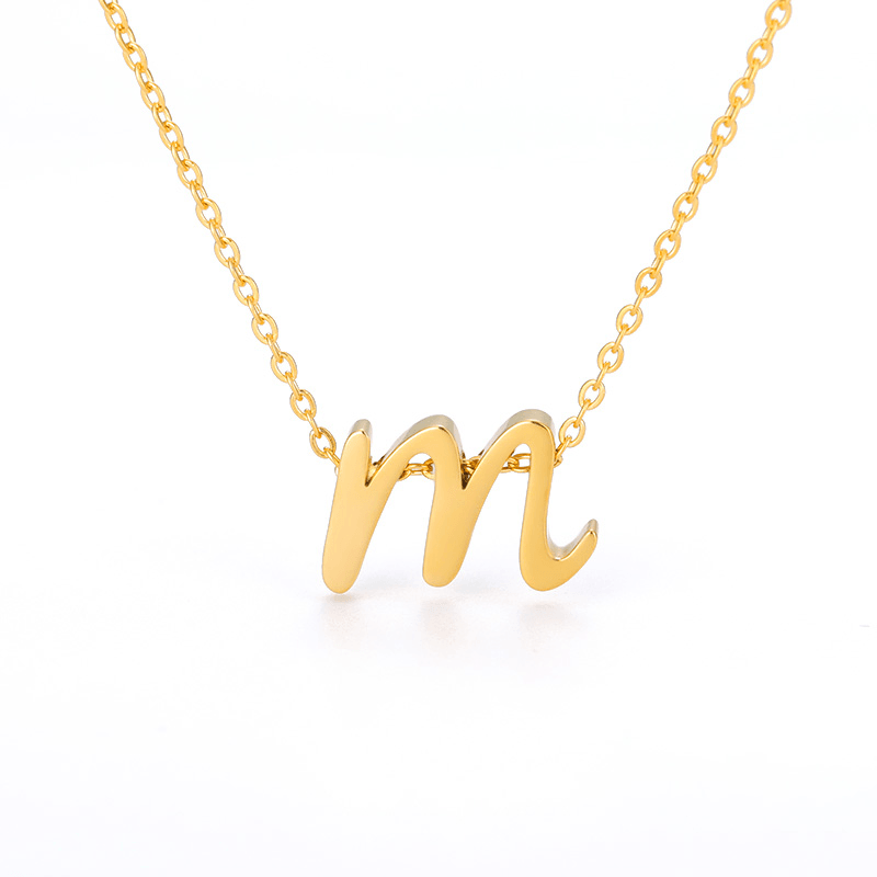 Petite Letter Necklace - Zodiaque Jewellery