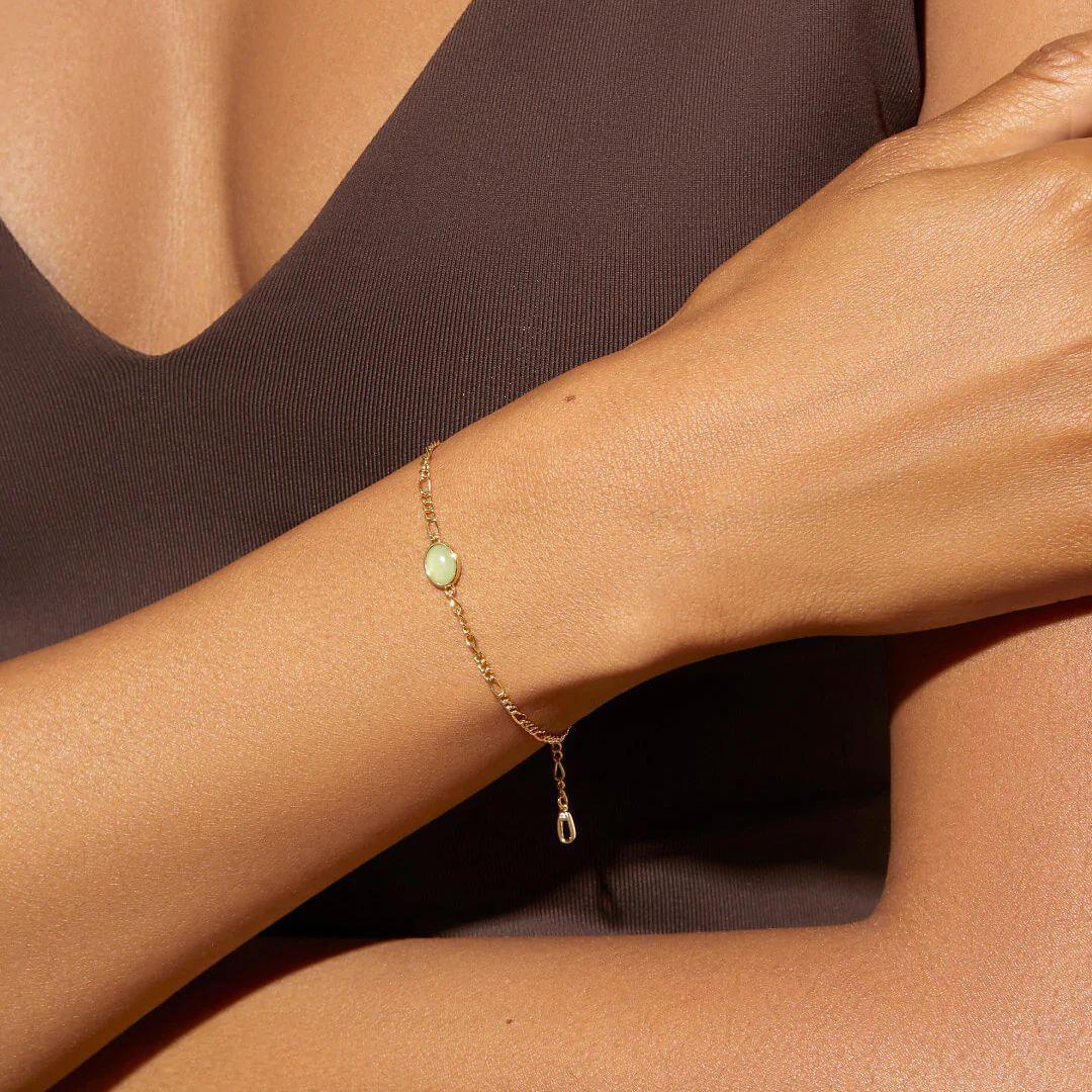 Green & Gold Bracelet - Zodiaque Jewellery