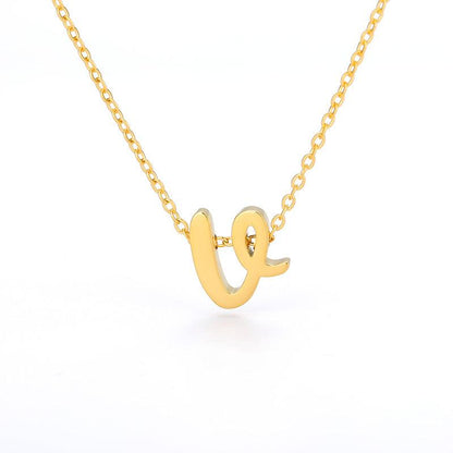 Petite Letter Necklace - Zodiaque Jewellery