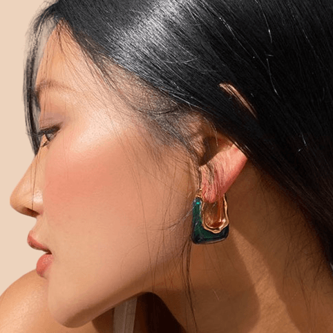 Retro Hoop Earrings - Zodiaque Jewellery