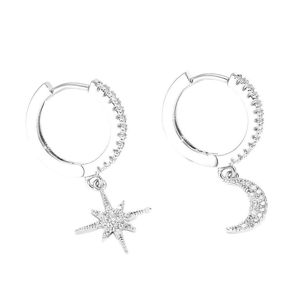 Moon & Star Earrings - Zodiaque Jewellery